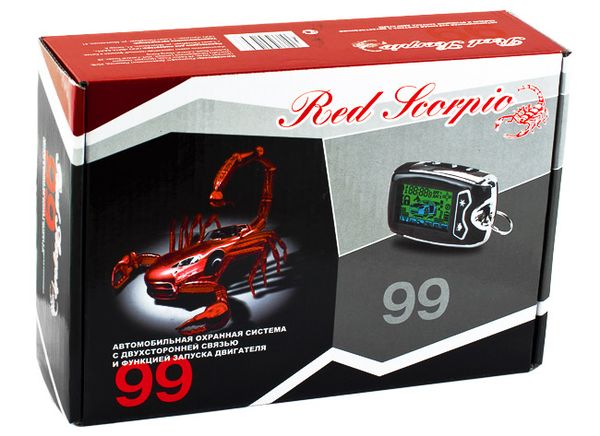 Автосигнализация с 2-ух стороней связью и автозапуском Red Scorpio 99 Red Scorpio 99. Технические характеристики 99.